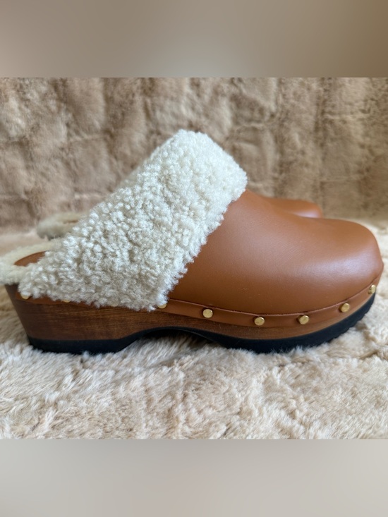 M. Gemi Shoes - M. Gemi The Greta Shearling Calf Leather Clog Mule - Sz 38 NWB